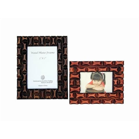 Sunshine Trading Handmade Wood Photo Frame - 3.5 x 5 Inch SU460704